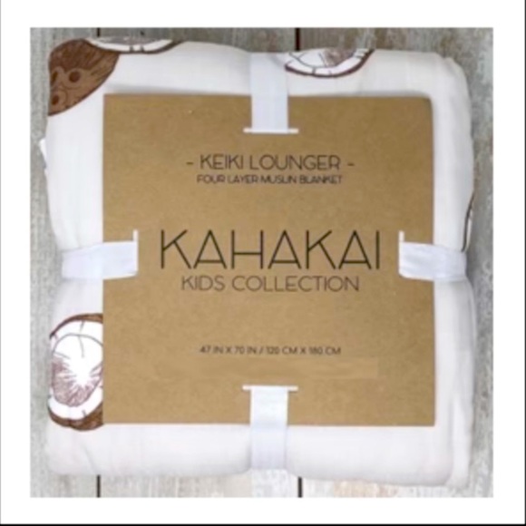 Kahakai Kids NWT Muslin Coconut Keiki Lounger Crib/Todfler Bed Blanket - Picture 6 of 9
